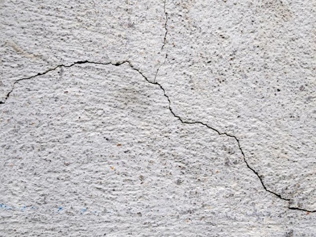 Hairline Crack In Concrete Foundation